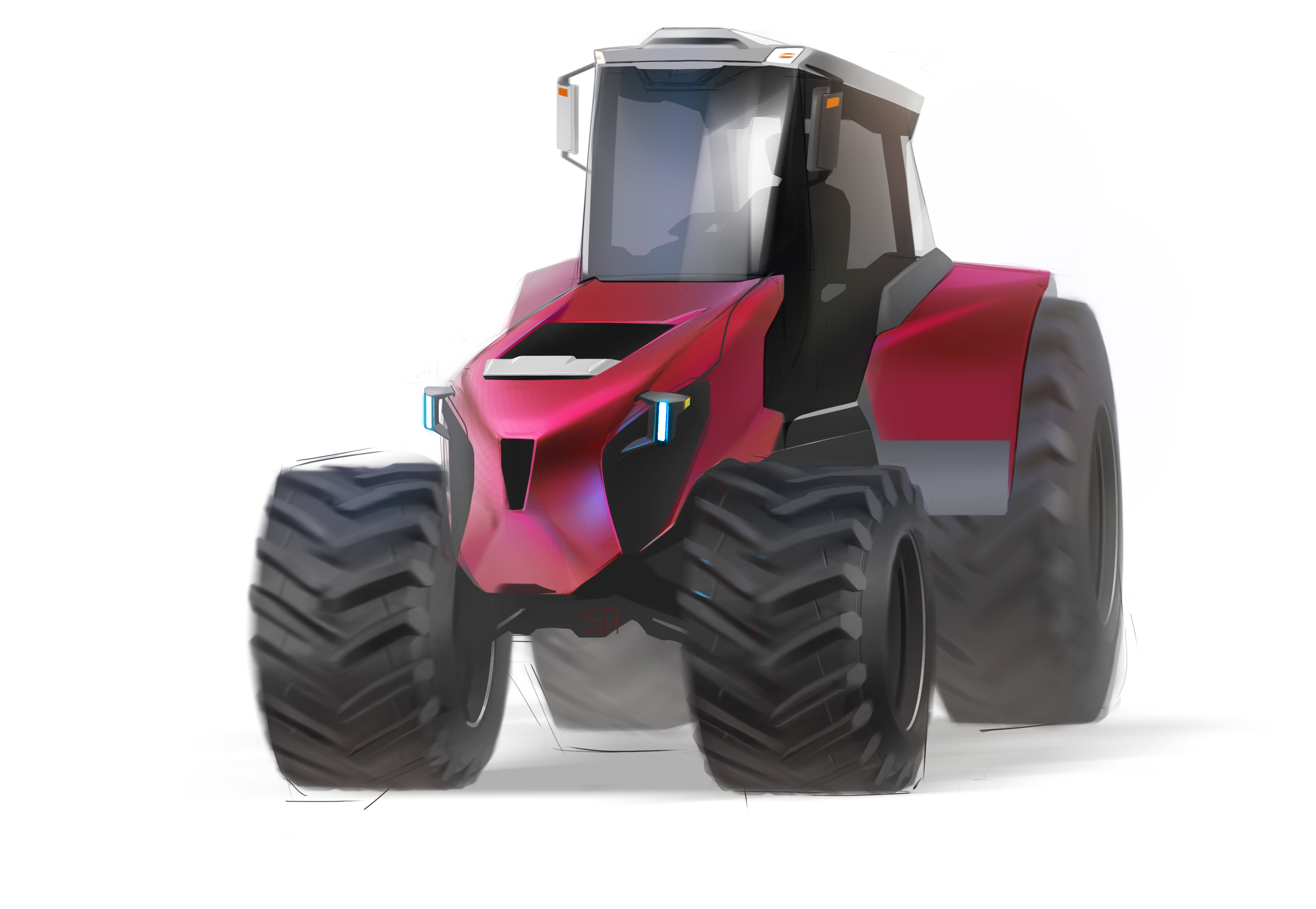 汽车板绘一波不同角度汽车的手绘