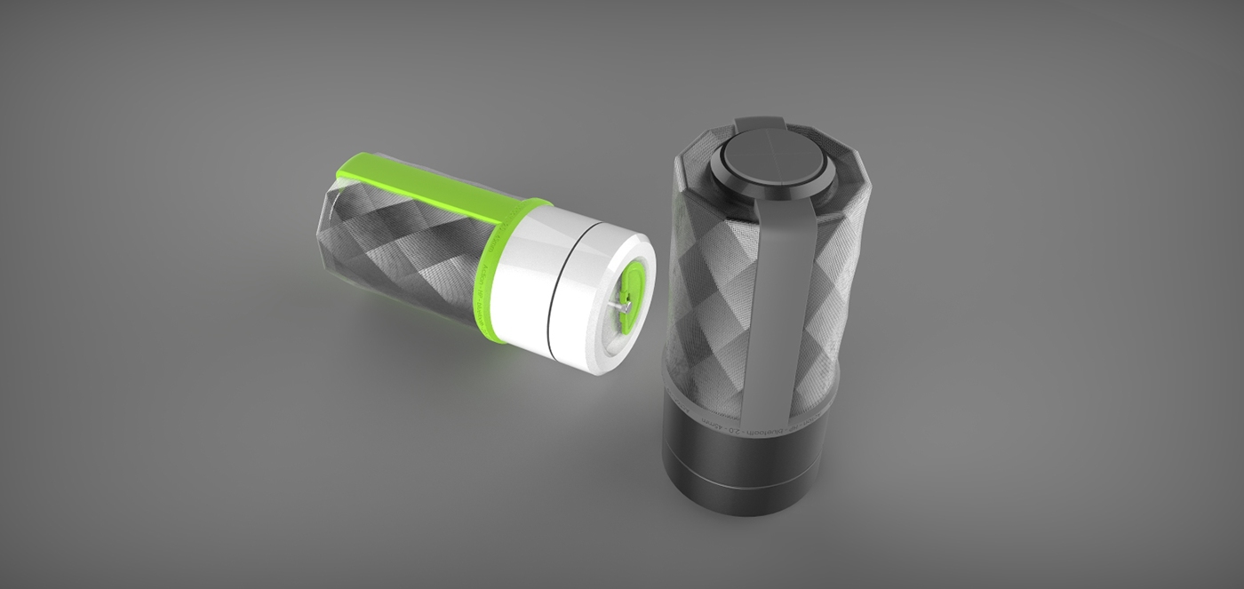 M+ONE，Sports speaker，conceptual design，compact，strong，waterproof，