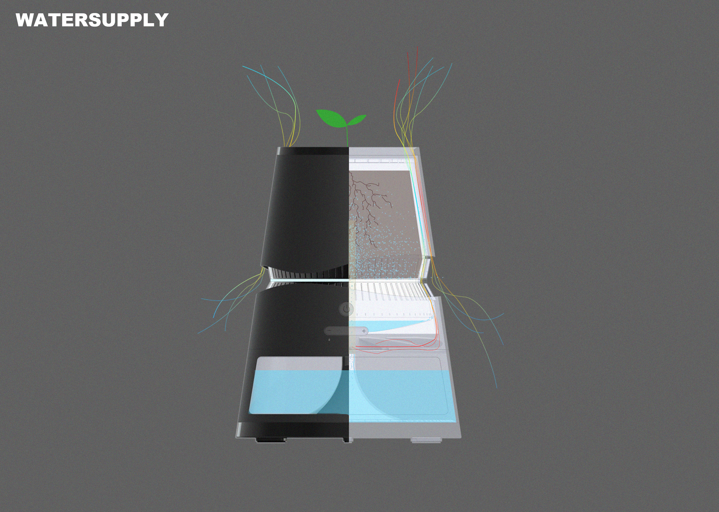 environment protection，rotate，watering，Intelligent pot，Botany，grow flowers，WATERSUPPLY，