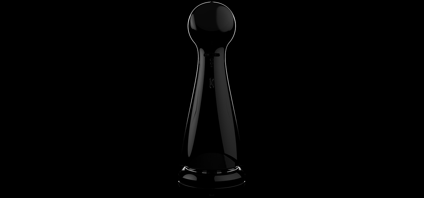 2017Adesign，2018CES，wavebot，Bobo robot，Future service robot，China，black，