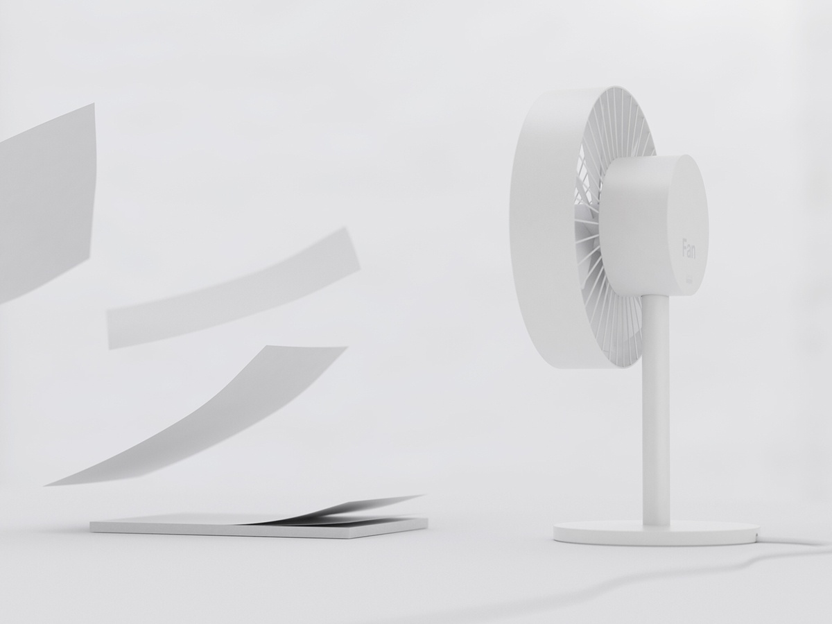 white，simple，Minimalist，Fan，