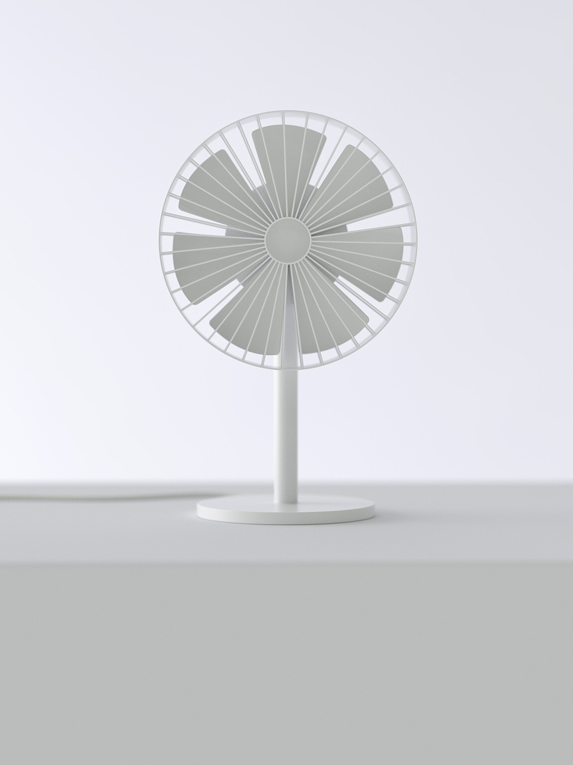 white，simple，Minimalist，Fan，