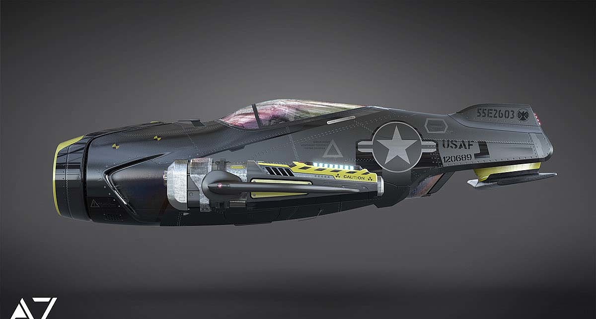 Cool，fighter，concept，Amelia 7，