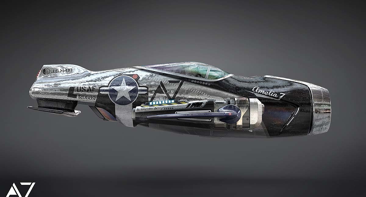 Cool，fighter，concept，Amelia 7，