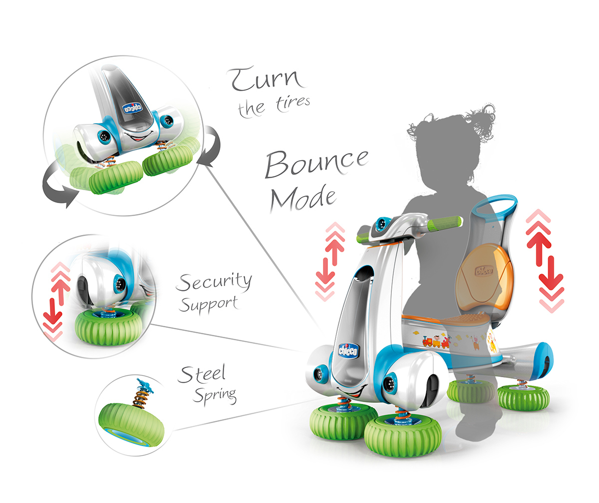 red dot，children，Stroller，multi-function，Balance car，Scooter，