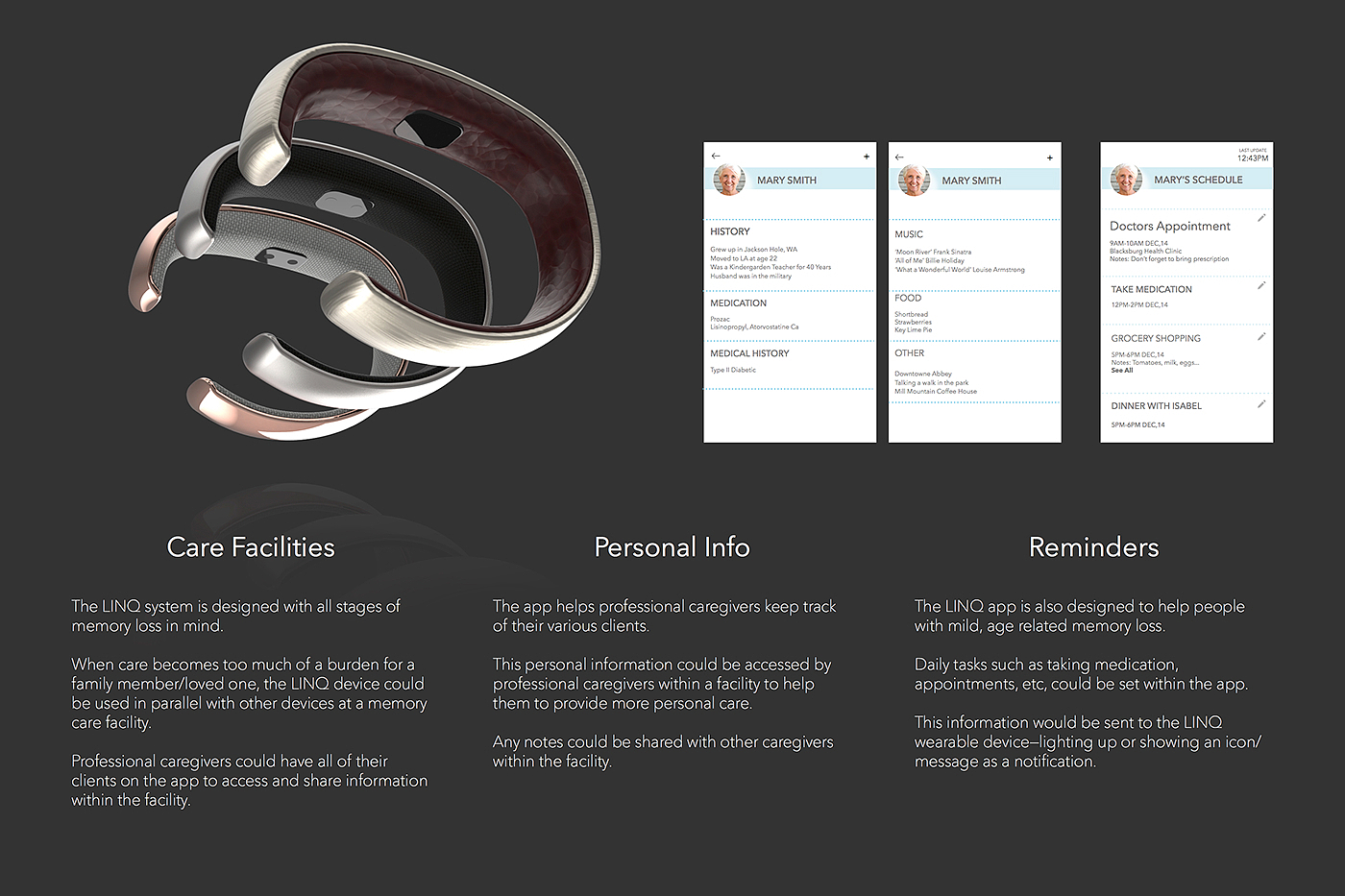 Bracelet，intelligence，Alzheimer's syndrome，Heartbeat sensor，track，OLED，