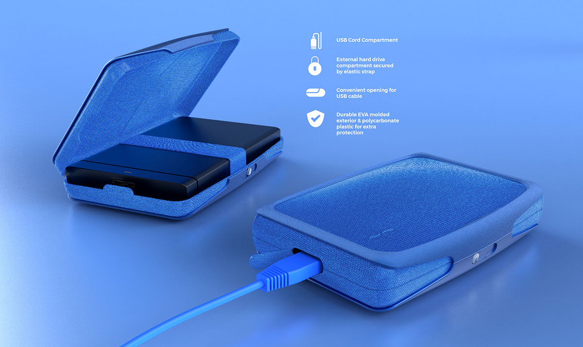 Hard disk，sheath，Fall prevention，Stickable，