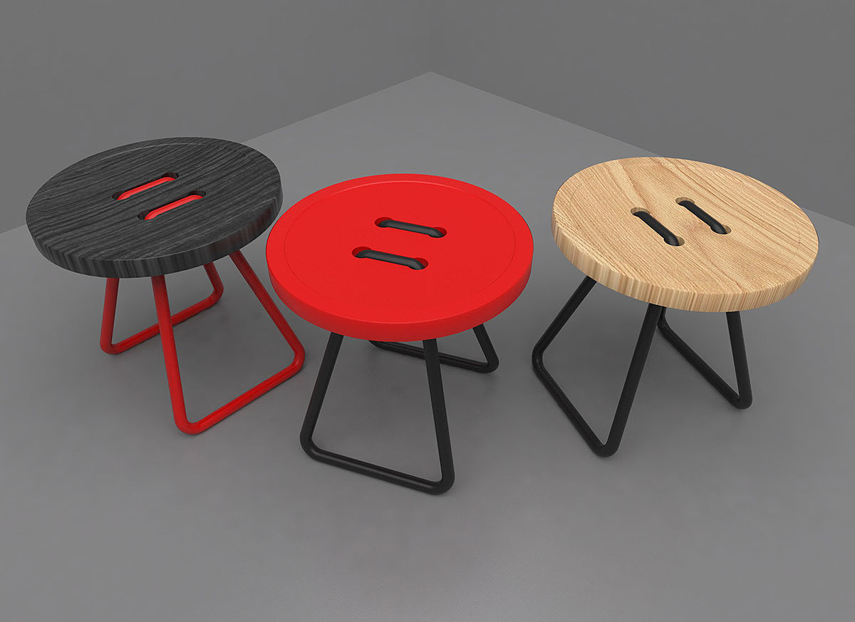 Home Furnishing，furniture，objectification of person，button，stool，