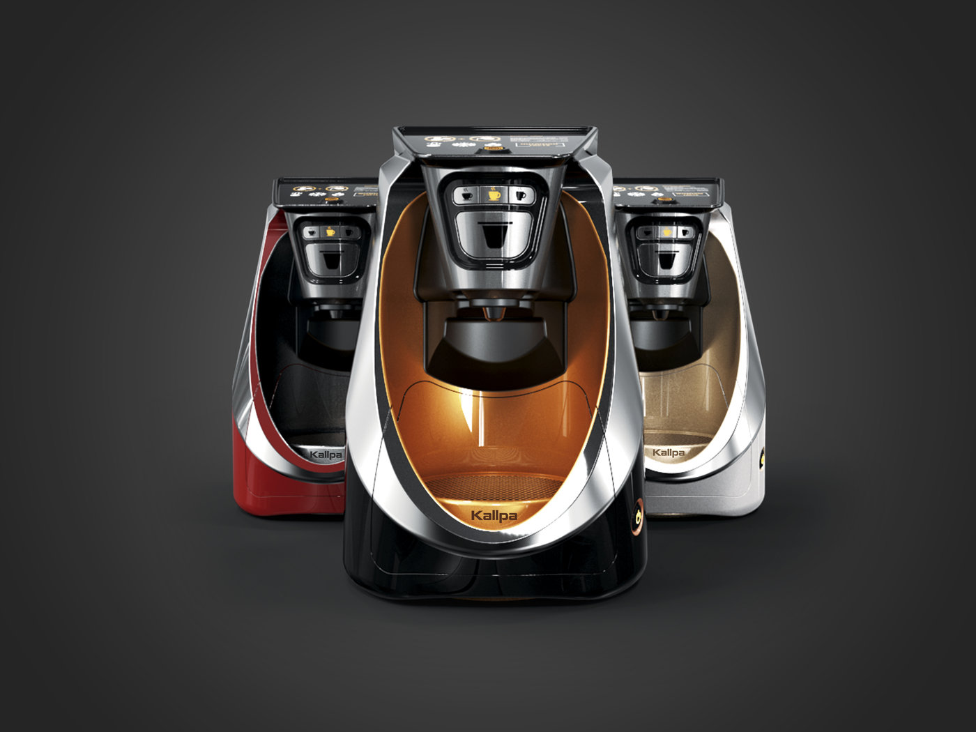 industrial design，Coffee machine design，kallpa，Interaction design，