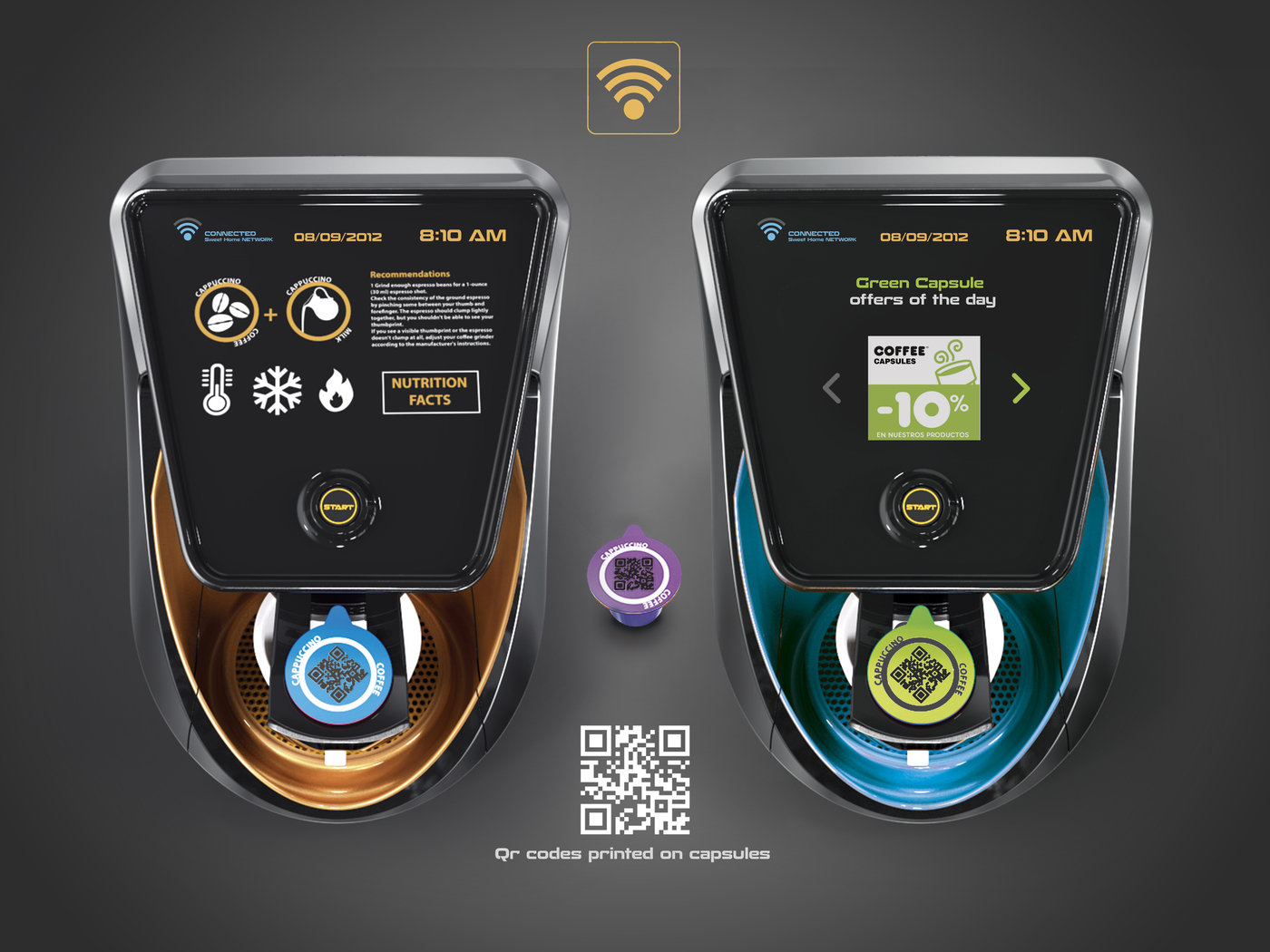 industrial design，Coffee machine design，kallpa，Interaction design，