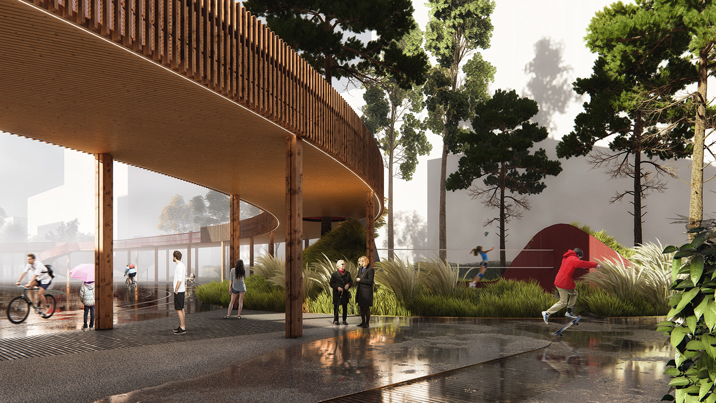 Architecture，Landscape architecture，urban space ，garden，