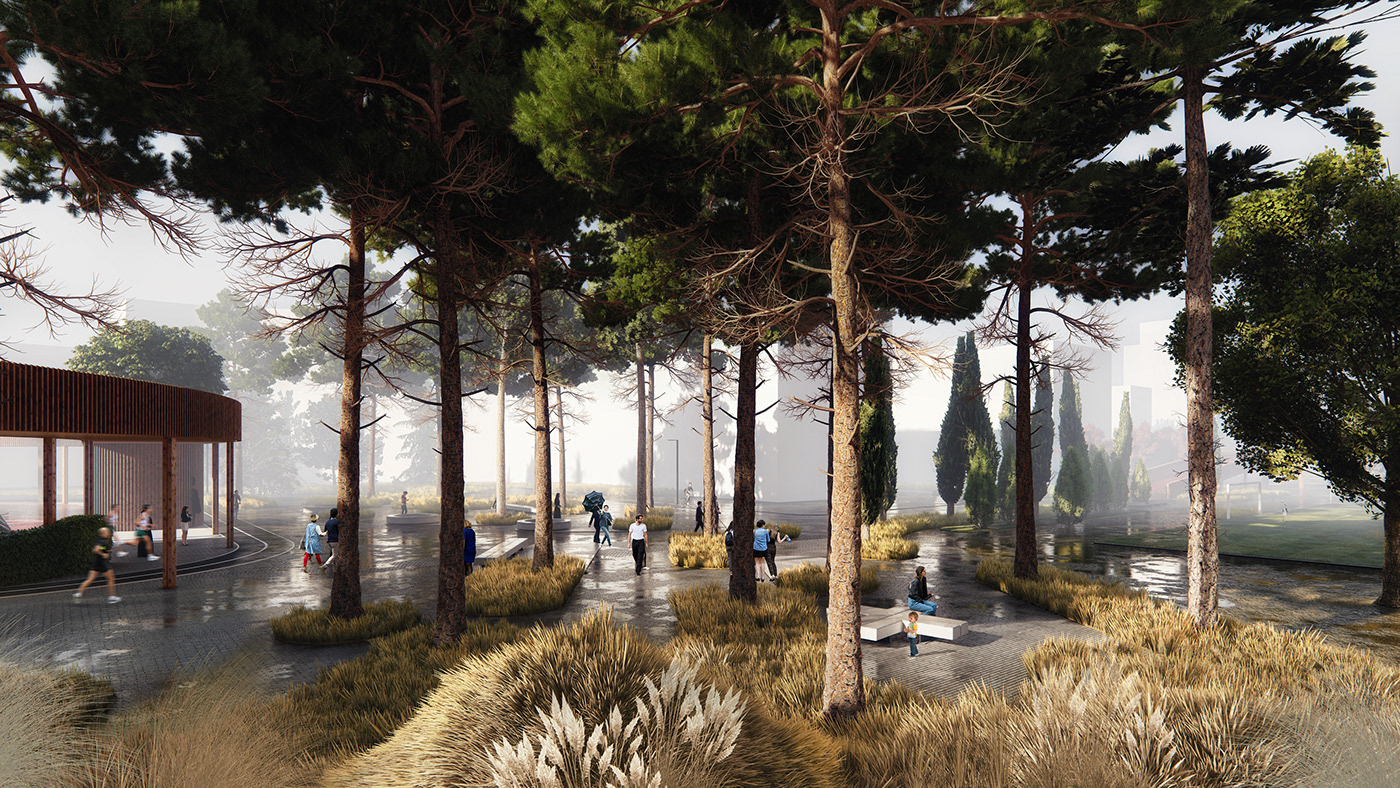 Architecture，Landscape architecture，urban space ，garden，