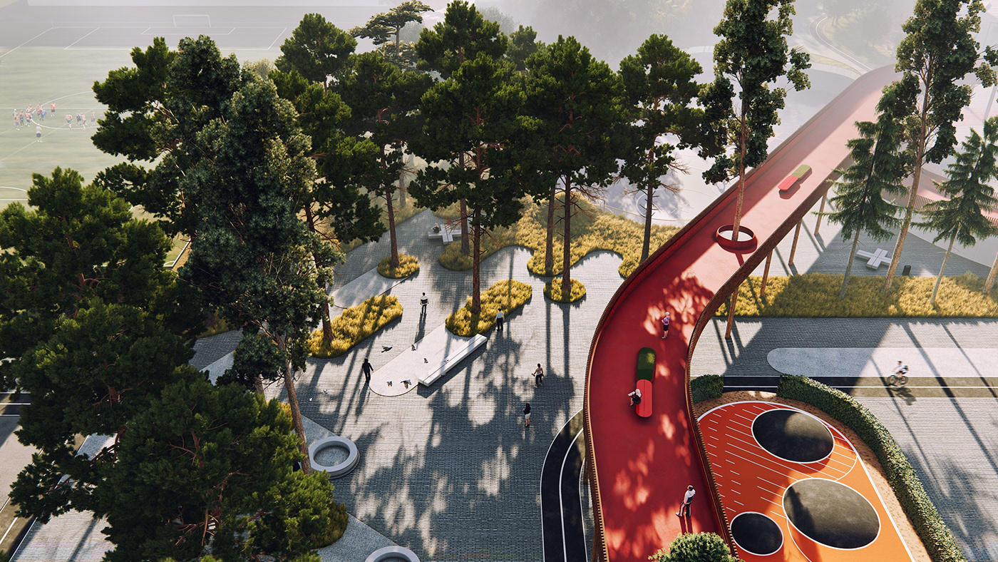 Architecture，Landscape architecture，urban space ，garden，