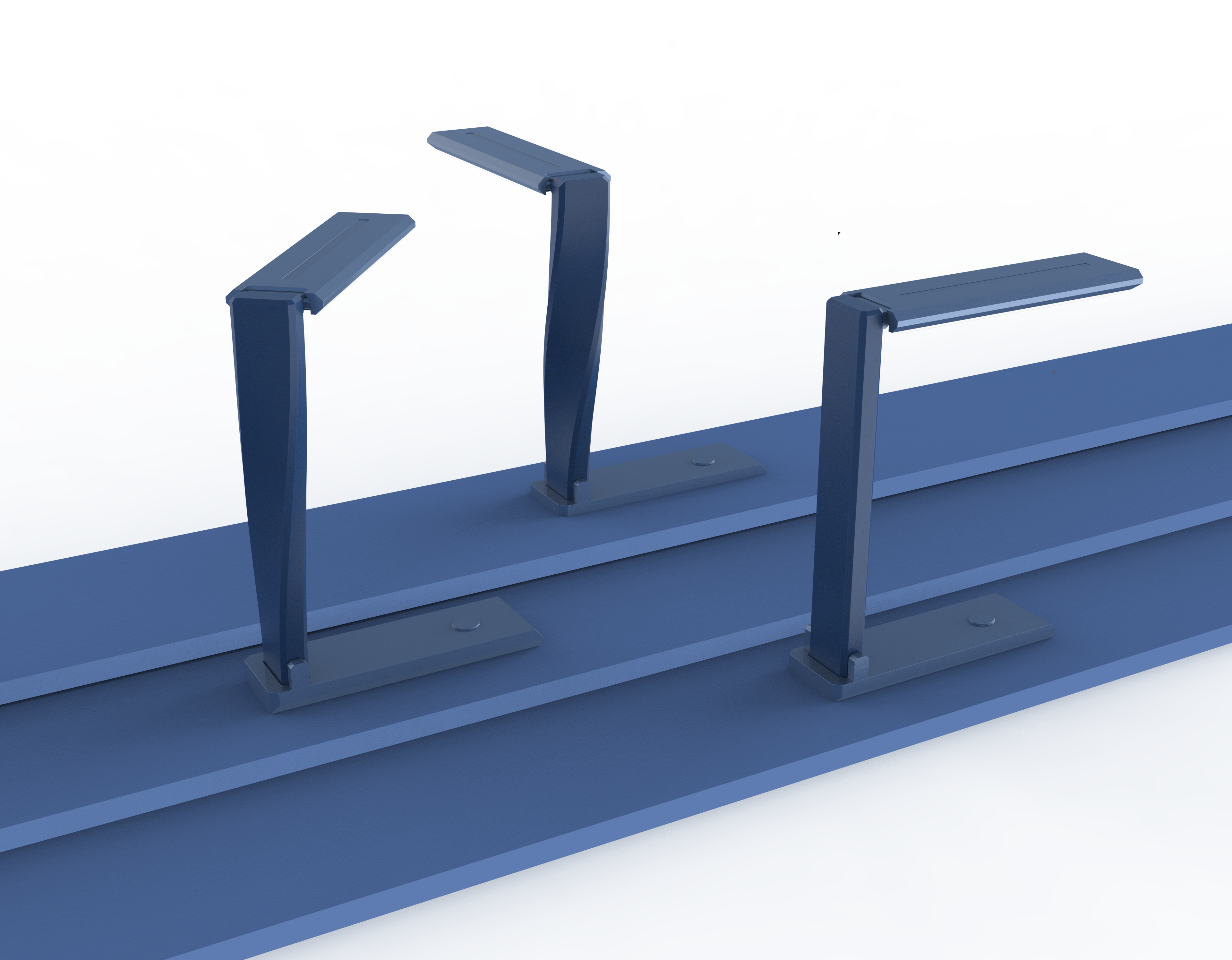 Desk lamp，Art，reverse，fold，