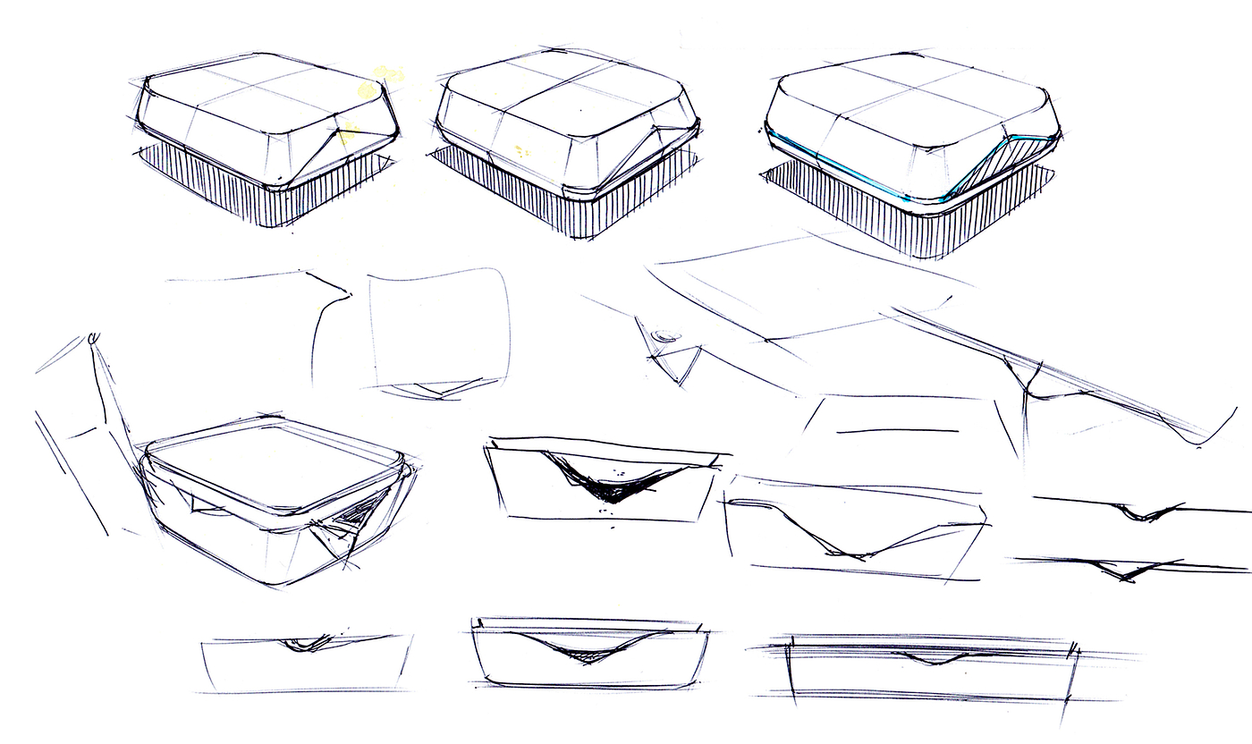 Bionics Design ，Industrial design sketch，Hand drawn renderings of products，Hand drawn sketch of industrial design，