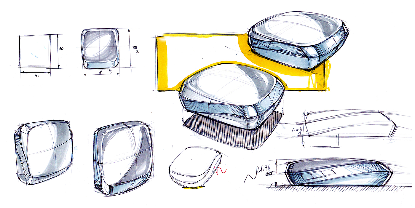 Bionics Design ，Industrial design sketch，Hand drawn renderings of products，Hand drawn sketch of industrial design，