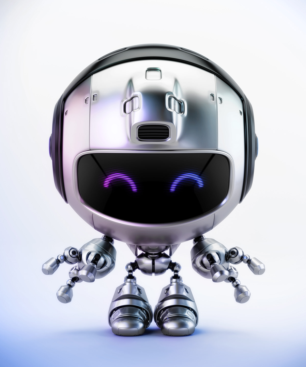 BIGHAND robot，robot，Character design，illustration，