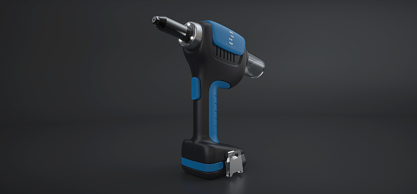 tool，Riveter，modeling，Render，Electric riveter，