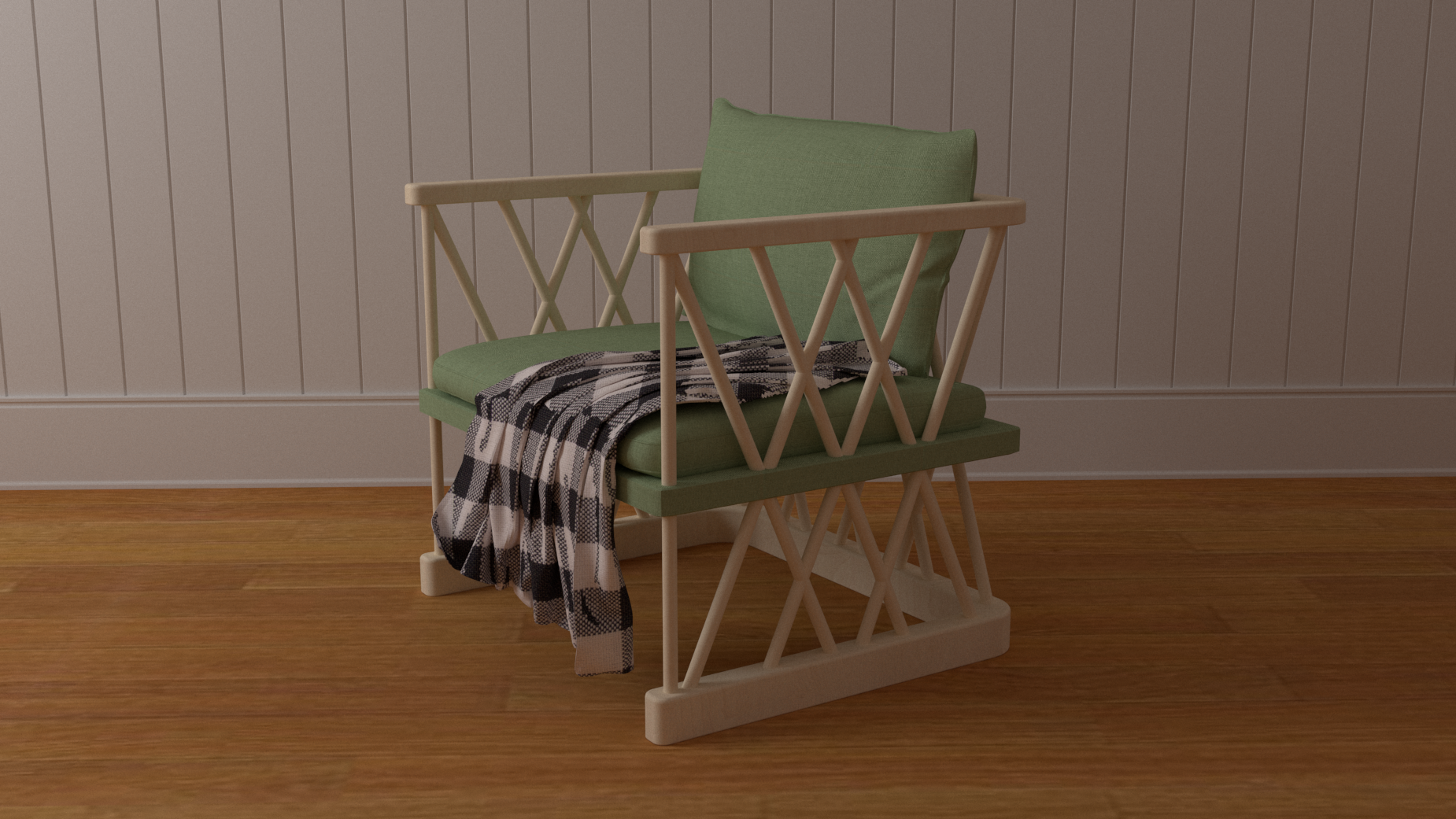 Wood cloth turns light，Hana furniture design，