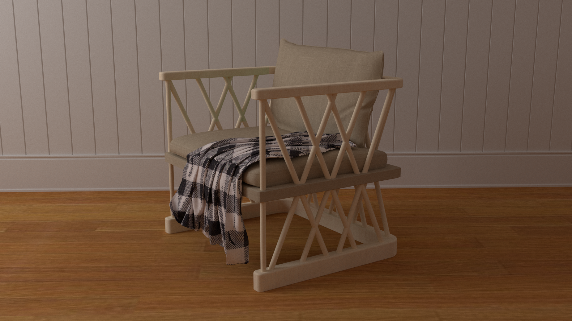 Wood cloth turns light，Hana furniture design，