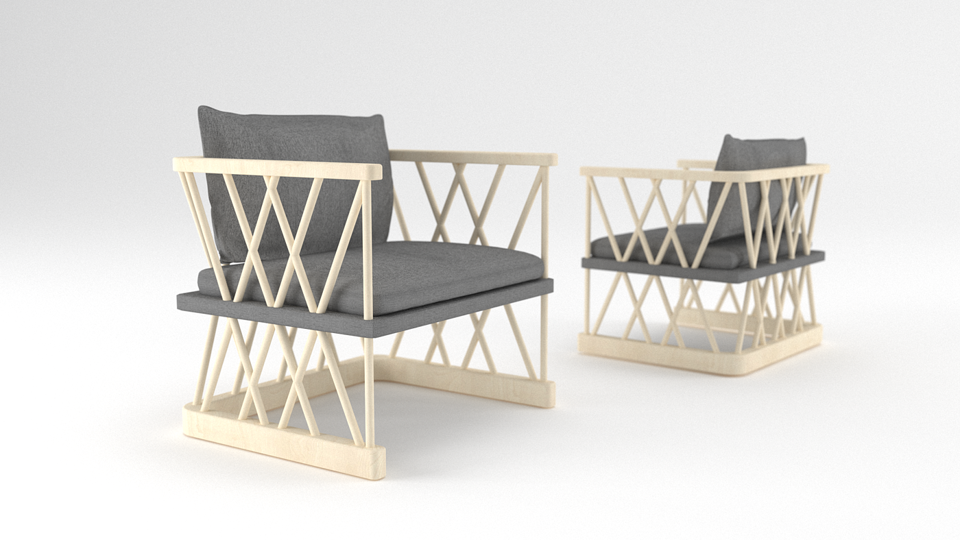 Wood cloth turns light，Hana furniture design，