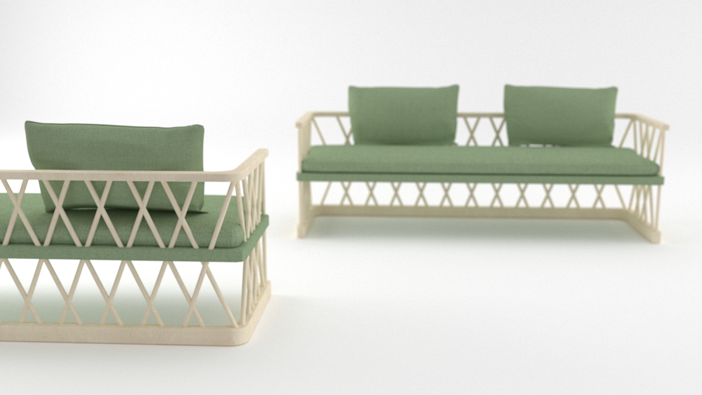 Wood cloth turns light，Hana furniture design，