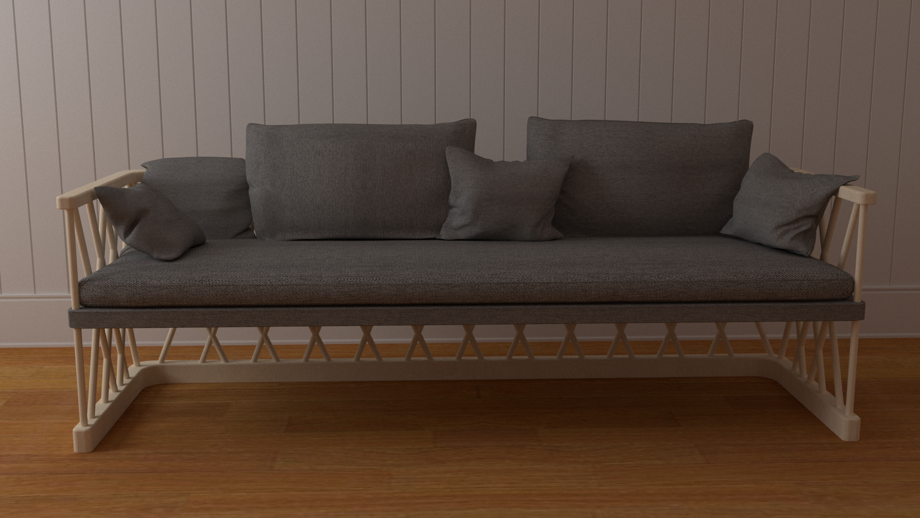 Wood cloth turns light，Hana furniture design，