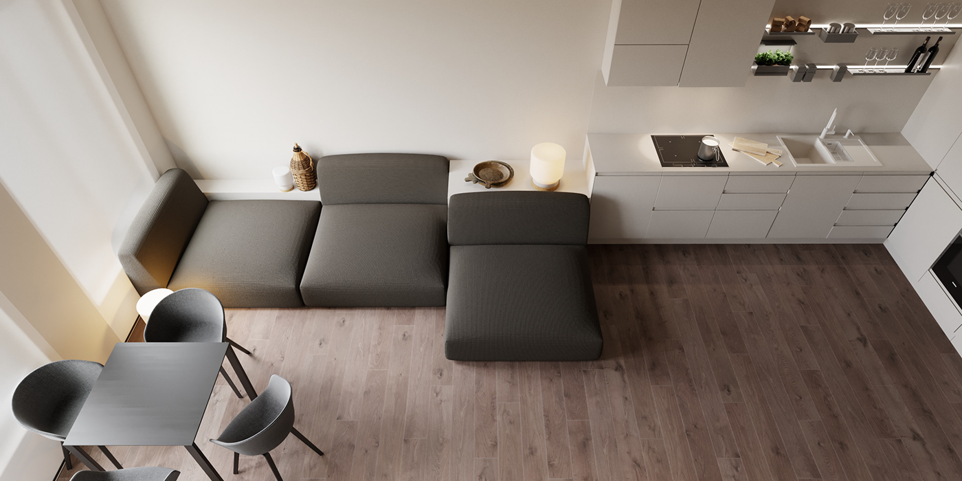 Luxury apartment，Bedroom design，Kitchen design，Interior design，