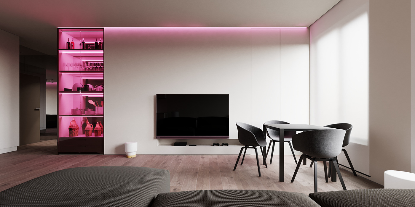 Luxury apartment，Bedroom design，Kitchen design，Interior design，