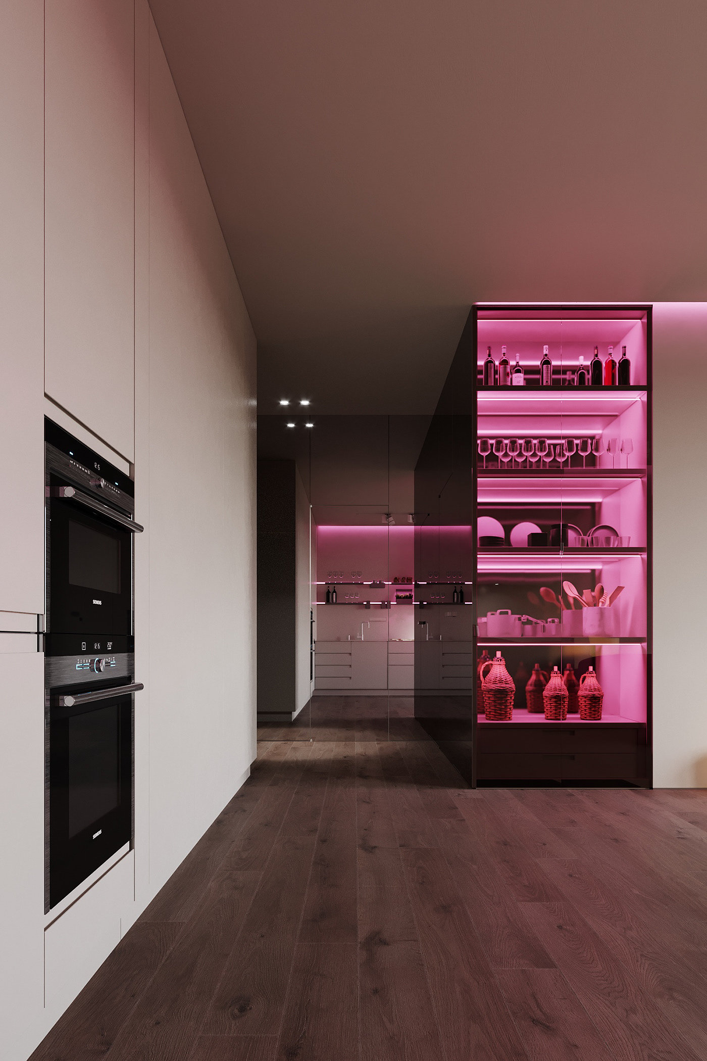 Luxury apartment，Bedroom design，Kitchen design，Interior design，