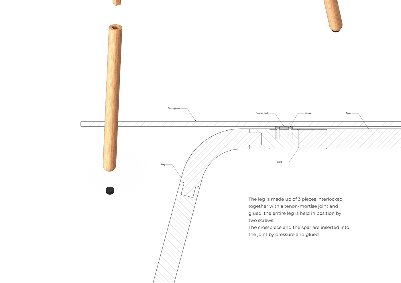 Tables and chairs，woodiness，Glass，