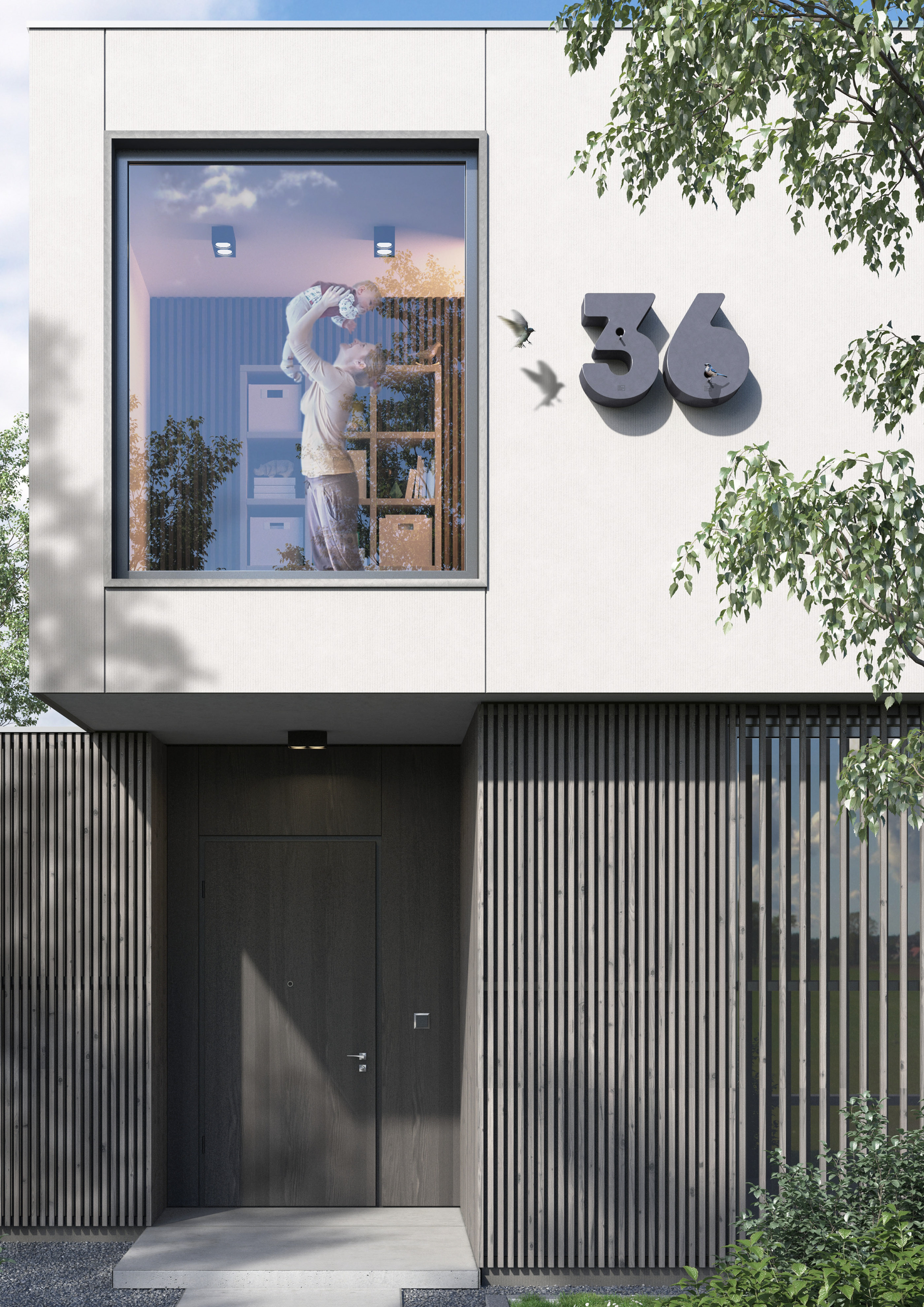 Bird's nest，House number，Our Common House，product design，