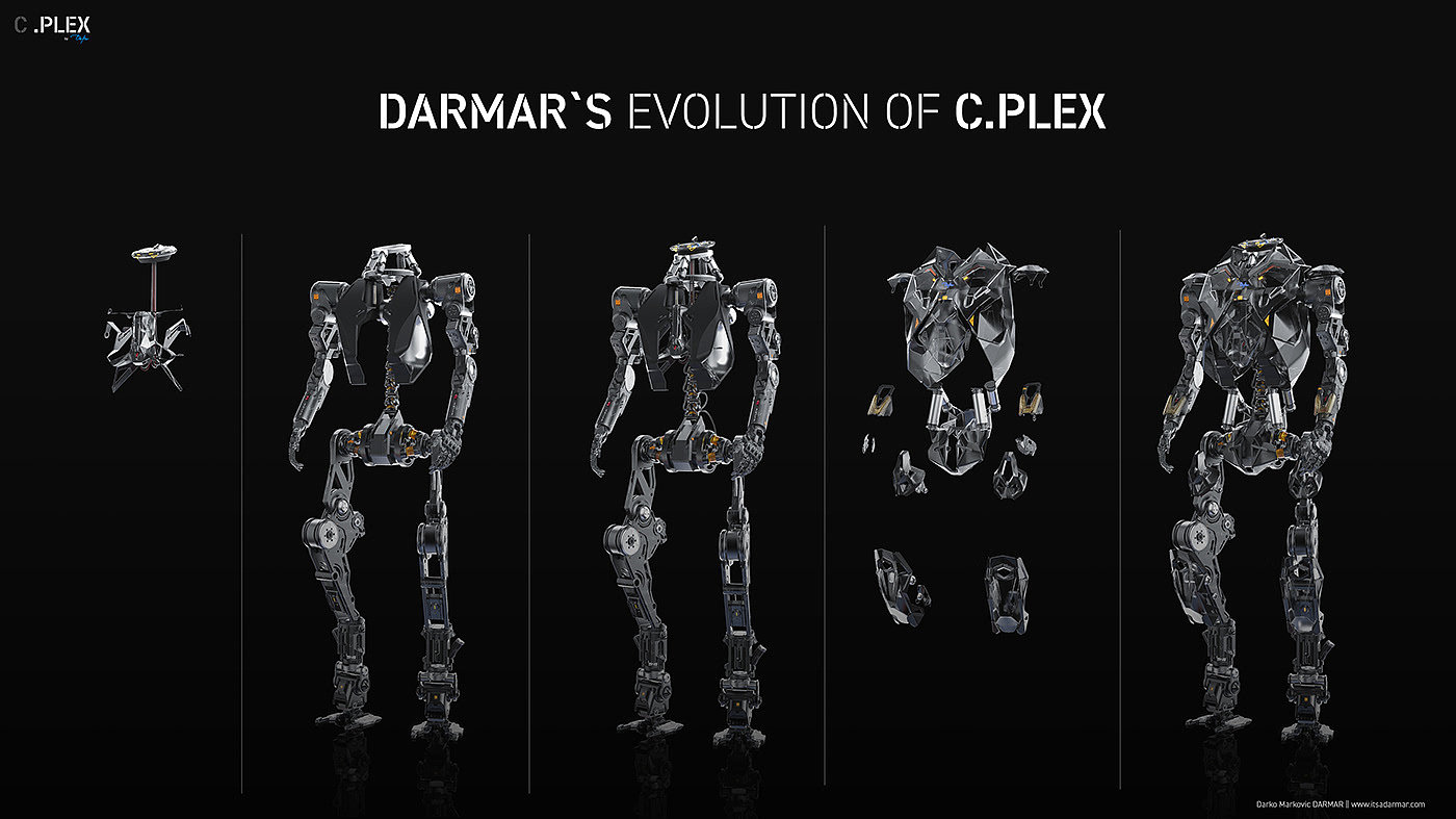 Conceptual art，Digital art，robot，Mechanical armor design，