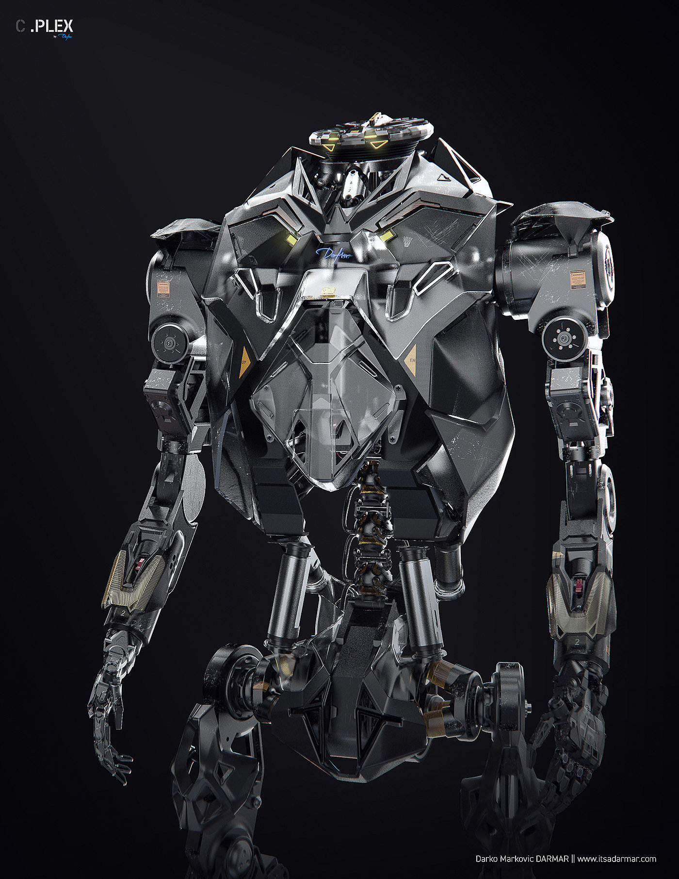 Conceptual art，Digital art，robot，Mechanical armor design，