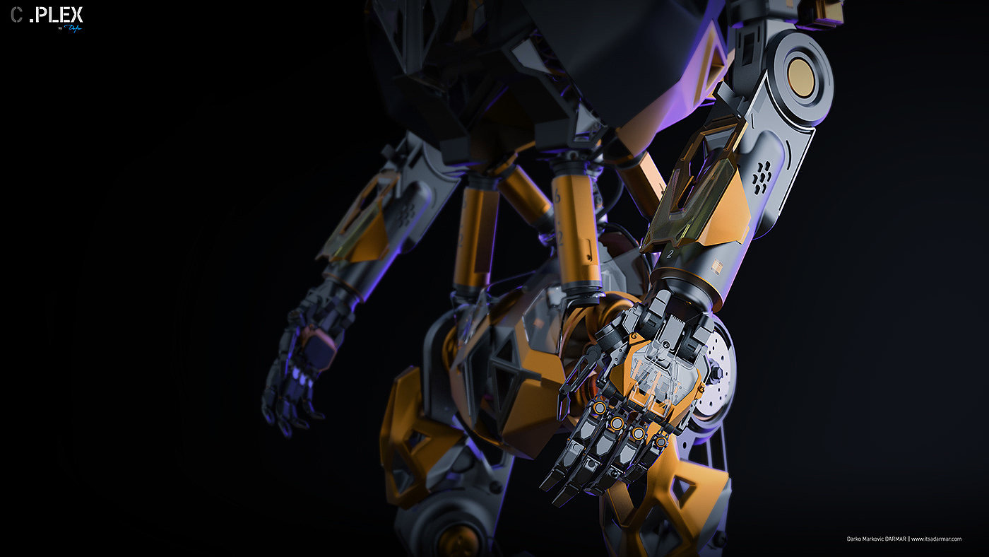 Conceptual art，Digital art，robot，Mechanical armor design，