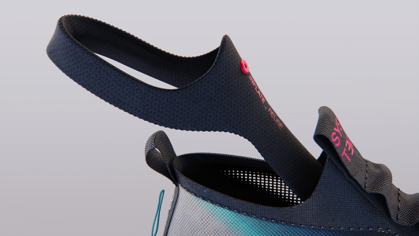 Modular design，MODULARITY，Lightweight structure design，Sneaker design，Inflatable，Buffer settings，Repairable sustainable basketball shoes，