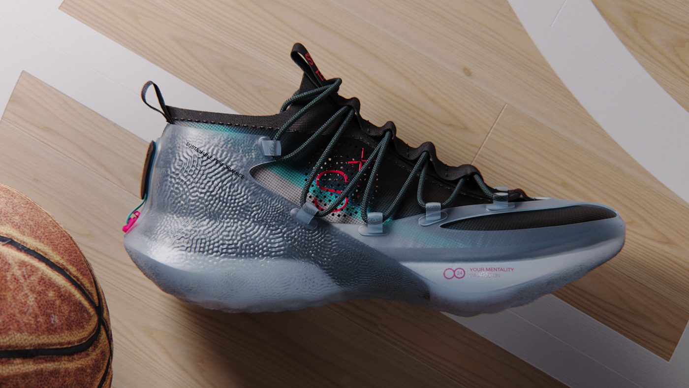 Modular design，MODULARITY，Lightweight structure design，Sneaker design，Inflatable，Buffer settings，Repairable sustainable basketball shoes，