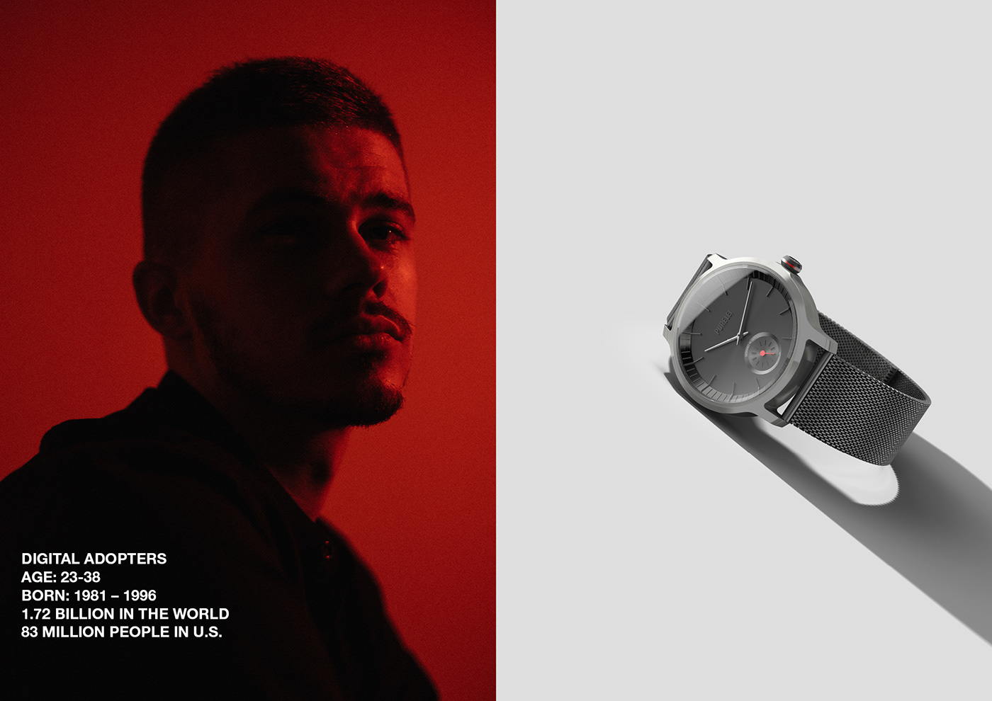 PURE，Hawaii，young，Streamline design，Wrist watch，Shell design，