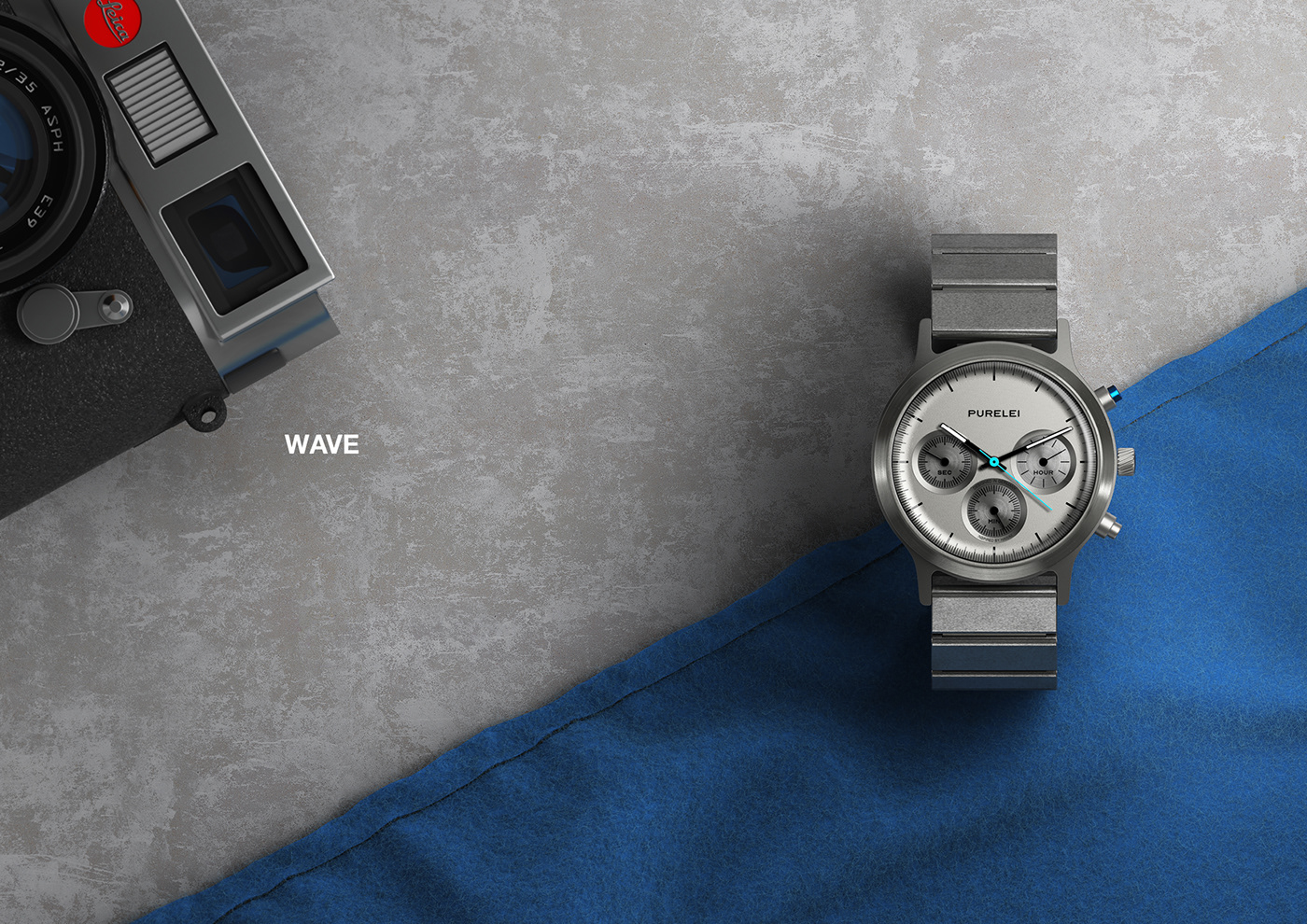 PURE，Hawaii，young，Streamline design，Wrist watch，Shell design，