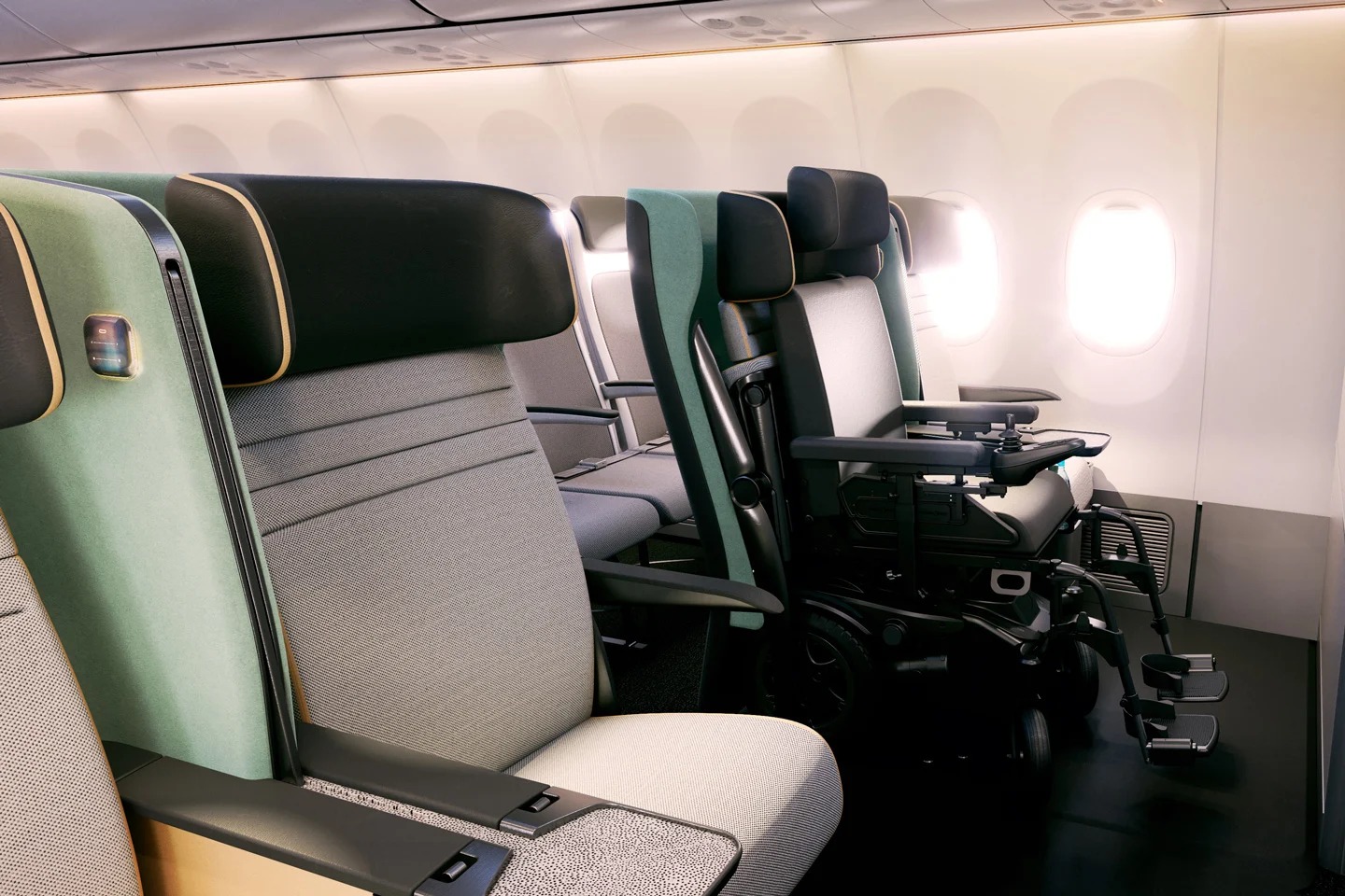 PriestmanGoode，SWS certification，Air 4 all system，Folding design，Electric wheelchair，Disabled，Disabled friendly aircraft seat，