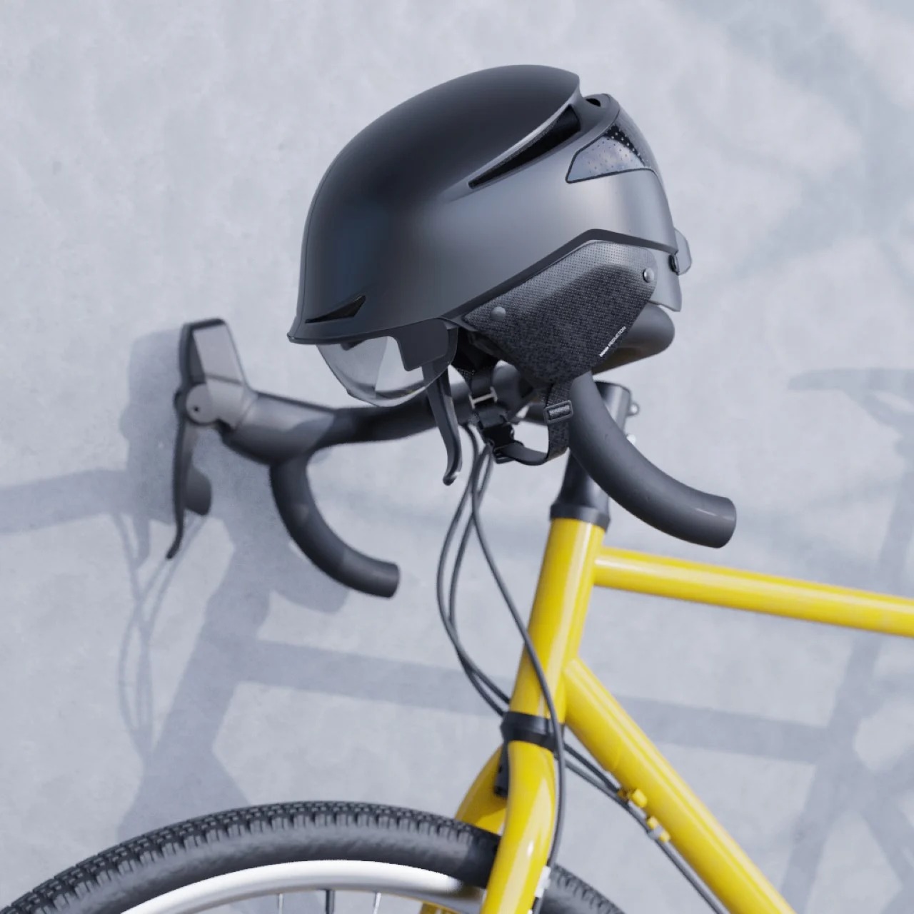 Bicycle helmet，Envoy helmet，Bronze medal of ydxkeyshot design challenge，Folding design，Automatic airbag deployment，Prevention of danger，Marco Filipic，