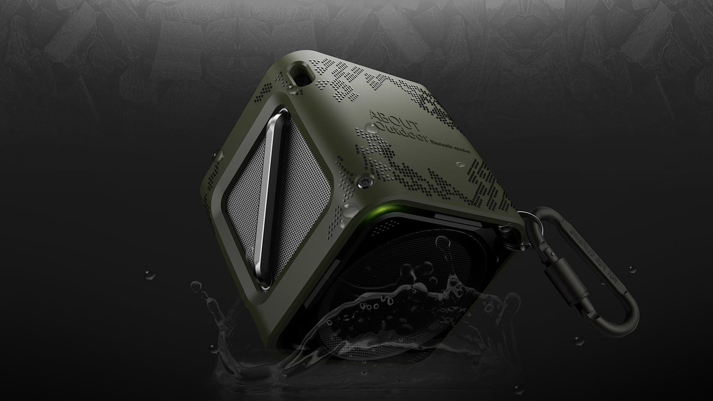 outdoors，Three defense，float，Bluetooth Speaker ，2016 design，conceptual design，