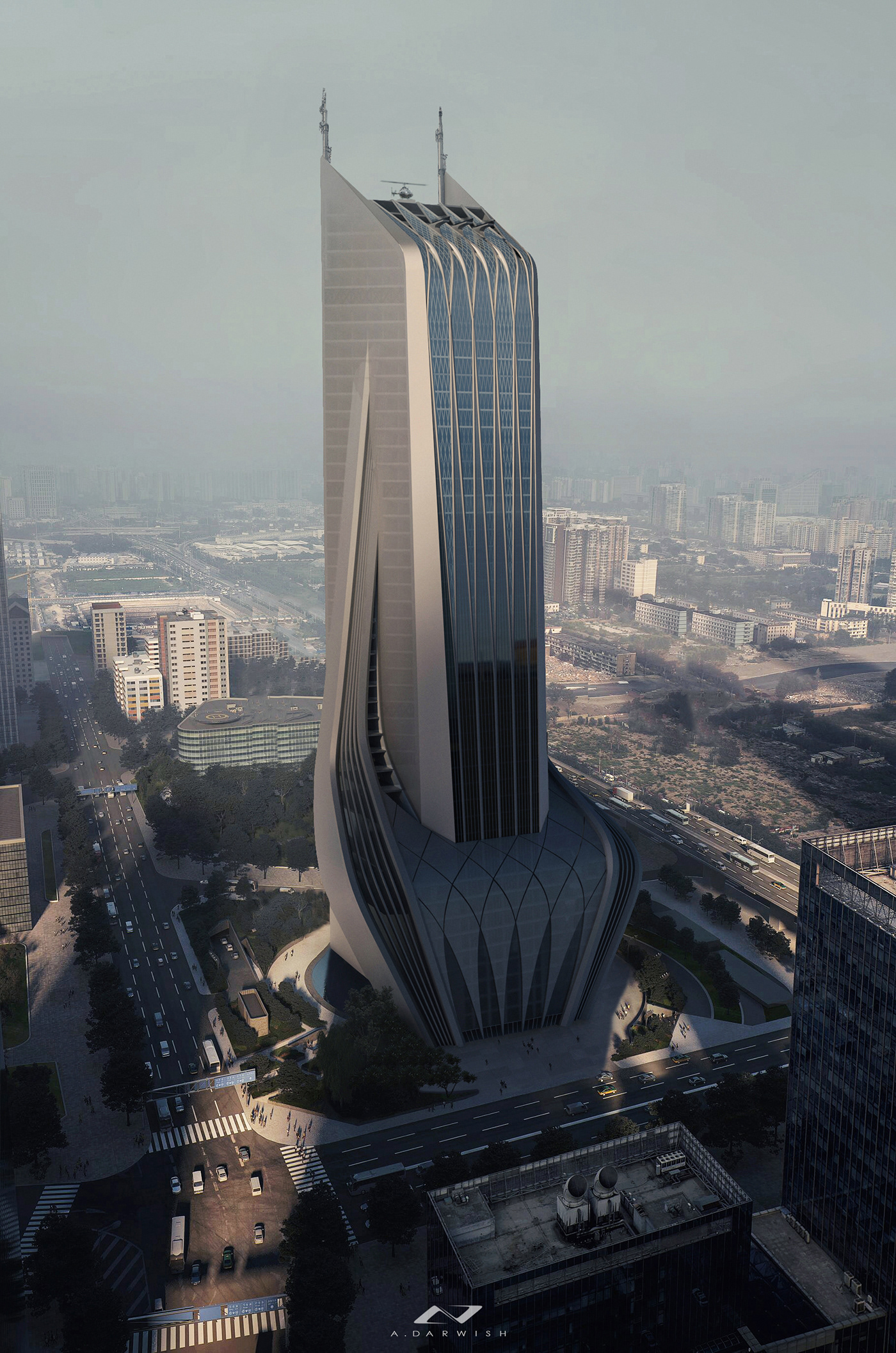 Lotus，Conceptual architecture，Architectural visualization，