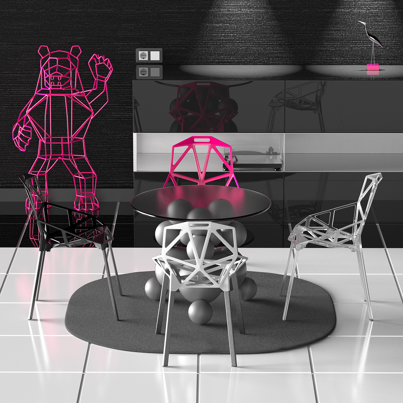 chair，furniture design ，visualization，Digital art，