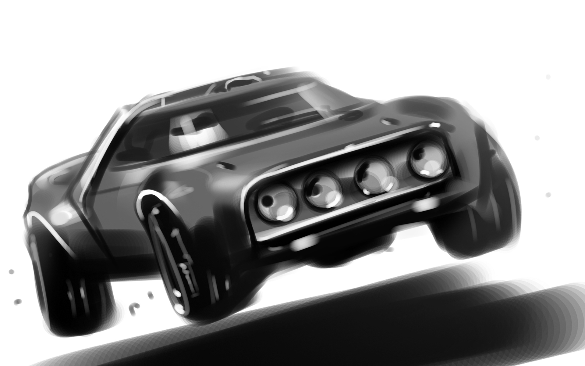 Hand drawn，Ubee ，automobile，draft，sketch，