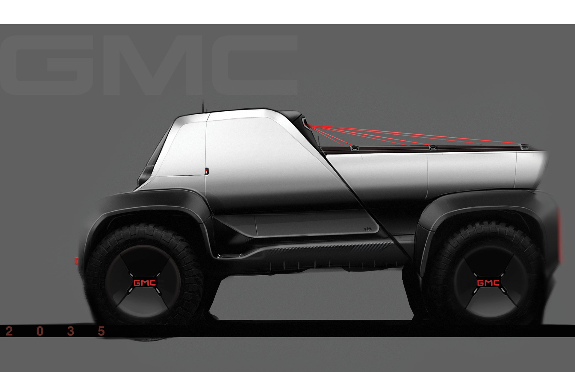 automobile，Pickup，GMC，Jim West，conceptual design，general motors ，brand，