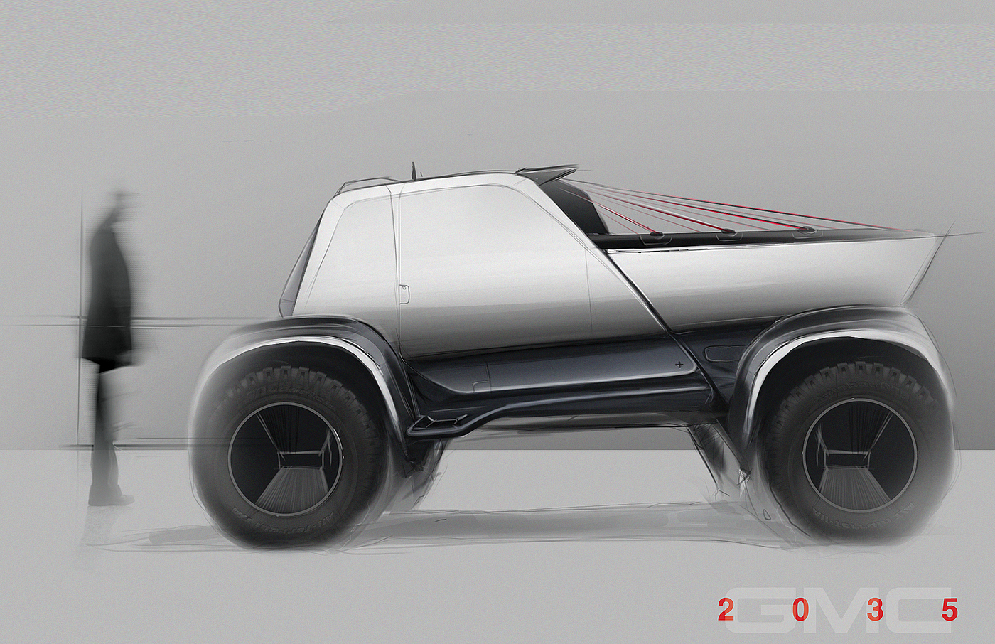 automobile，Pickup，GMC，Jim West，conceptual design，general motors ，brand，