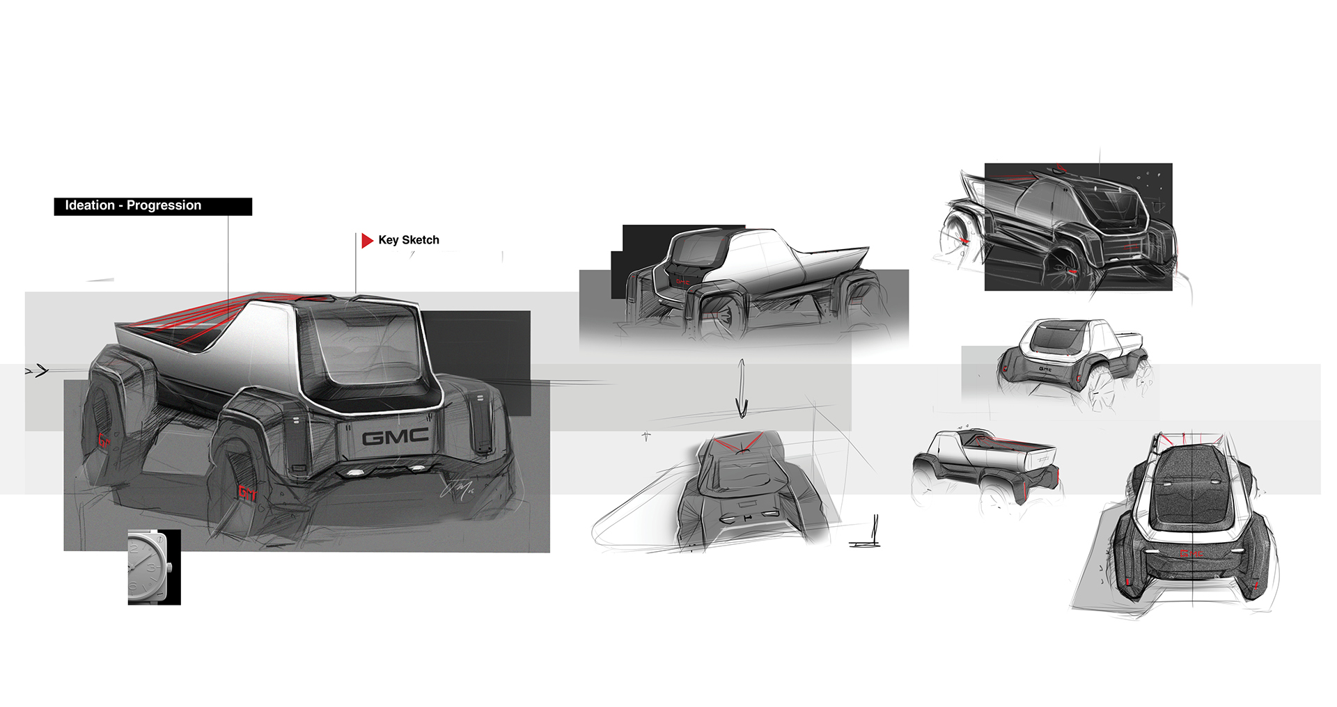 automobile，Pickup，GMC，Jim West，conceptual design，general motors ，brand，