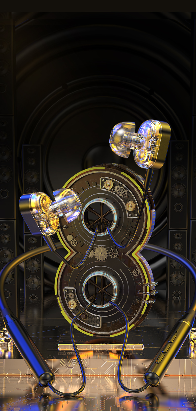 Bluetooth headset，Render，keyshot，E-commerce design，association，Digital，