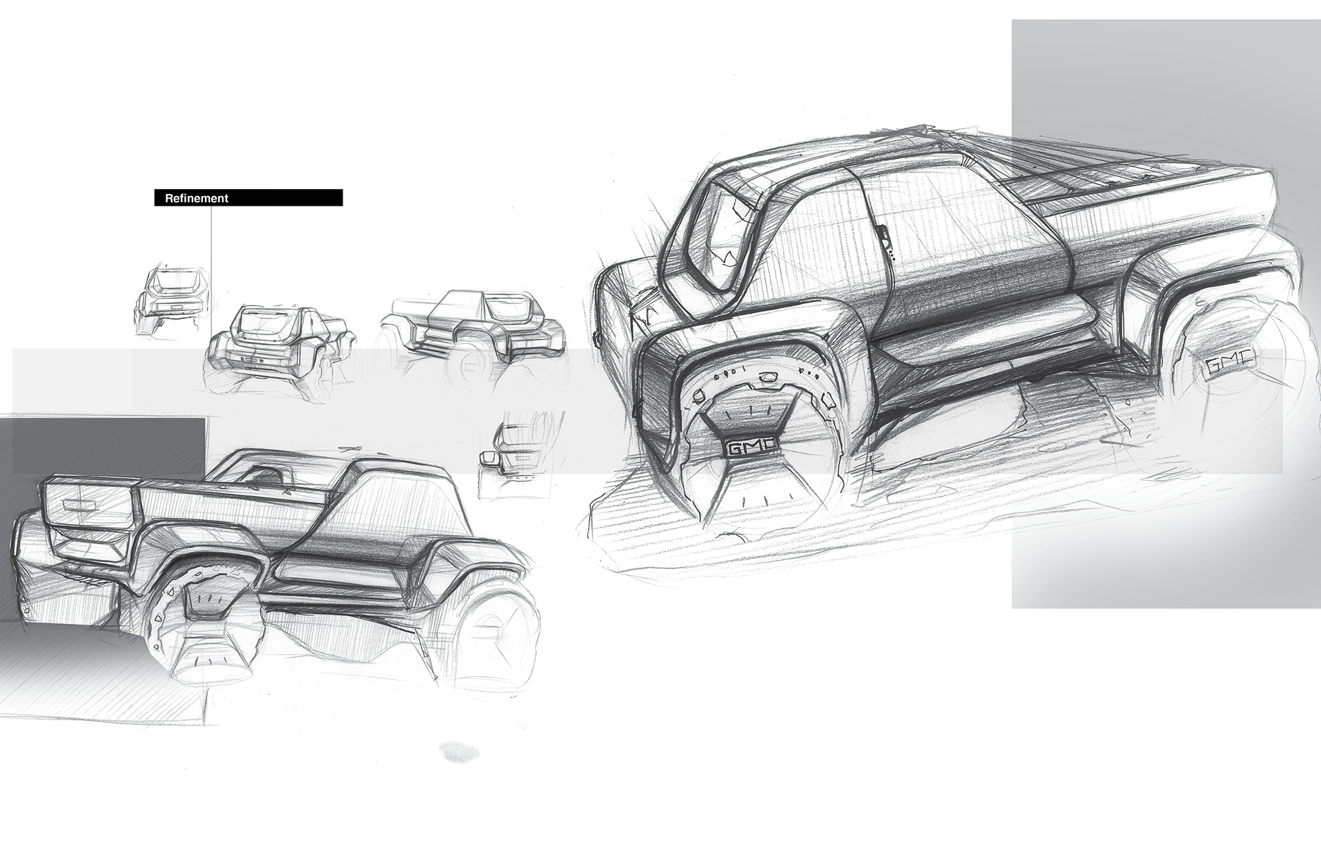 automobile，Pickup，GMC，Jim West，conceptual design，general motors ，brand，